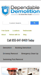 Mobile Screenshot of dependabledemolition.com